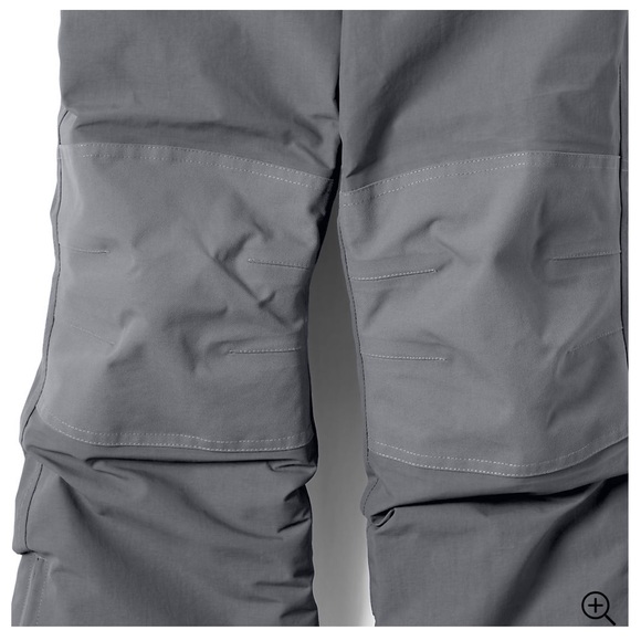 LANDS’ END KIDS SQUALL WATERPROOF INSULATED IRON KNEE SNOW BIBS-CADET GREY-16 - Picture 10 of 16